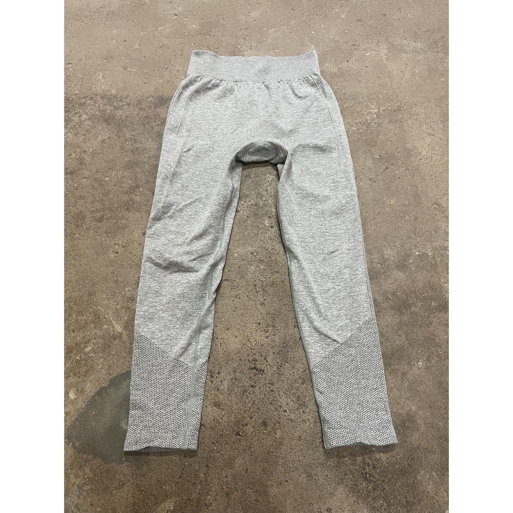 AYBL Leggings Womens Medium Gray Seamless High Rise Ankle Yoga Athletic Gym